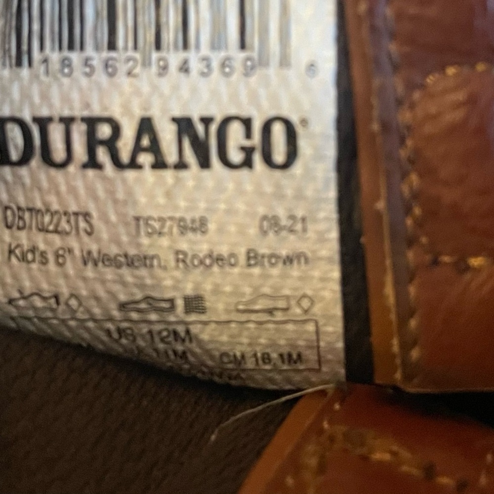 Durango Rodeo Brown Kids' Western Boots - Picture 3 of 10
